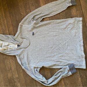 Billabong Grey Thermal Long Sleeve Hoodie